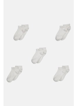 اشتري Kids Girl 5 Pair Ankle Socks, White في الامارات