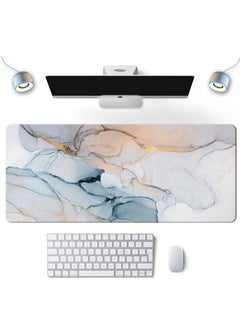 اشتري Large Mouse Pad Extended Gaming Mouse Pad Anti-slip Rubber Base Desk Pad Desktop Pad Smooth Fabric Keyboard Mouse Pad 800 * 300 * 3mm في الامارات