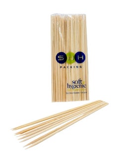 اشتري SNH Packing Bamboo Skewer Wooden Sticks 14cm For BBQ Barbecue Kebab Marshmallow Roasting 100 Pieces في الامارات