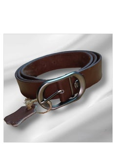 Buy Men's Leather Belt  Elegant Design that Adds a Touch of Elegance to your Look -140CM in Egypt