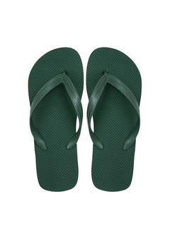 اشتري Black slippers factory wholesale solid color flip-flops mens summer fashion casual simple flat foot beach slippersRC08 RC08 في الامارات