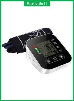 اشتري Blood Pressure Monitor, LCD Display Large Screen Fully Automatic Accurate Readings Adjustable bp Cuff Upper Arm Blood Pressure Machine, Voice Prompt, Irregular Heartbeat Detection, Clear Display في السعودية