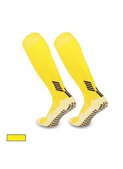 اشتري Football socks sports over the knee socks compression compression sports socks over the knee men and women running training football thick warm socks (one pair) في السعودية