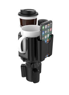 Buy Car Cup Holder Expander 4 in 1 Multifunctional Dual Cup Holder with Phone and Card Slot/Aromatherapy Slot Adjustable Base 360° Rotation Car Drink Holders for 2 Drink Bottles in UAE
