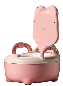 Buy COOLBABY Potty Coach Baby Potty Training Toddler Potty Chair With Lid and High Back Support Removable Potty Basin Portable Children Travel Potty Outdoor Camping PINK in UAE