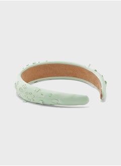 Buy Floral Design Heart Padded Headband in Saudi Arabia