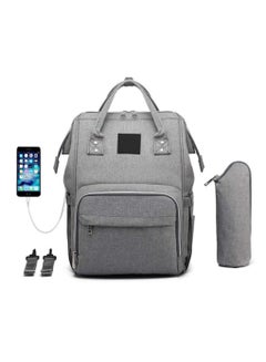 Buy Large Capacity Multifunctional Diaper Backpack and Stroller organizer Storage bag with USB Charging Port, Hooks in Saudi Arabia