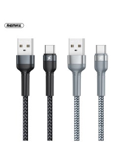 Buy USB C to USB A Cable, Silver, Braided 1m, Type C Fast Charging Data for iPhone 15/15Pro/15Max, iPad, Huawei P60/P50/P40/Mate30/20/10, Samsung S23/22/21, Xiaomi M13/M12/M11, Oppo, Vivo, etc. in Saudi Arabia