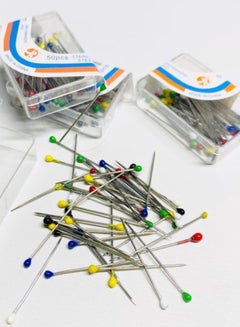 Buy Multi Color Head Pins Box 50 Pins in Egypt