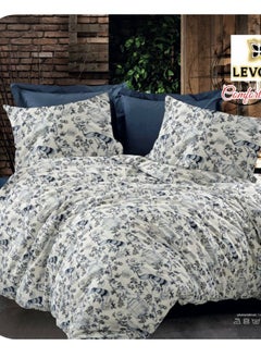 Buy Comforter set from hours Floral luxurious Turkish cotton 7 pieces king size in Saudi Arabia