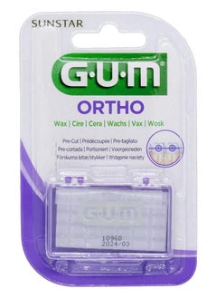 Buy Gum Orthodontic Transparent Wax - Non-Flavoured - With Vitamin E & Aloe - Prevent painful ulceration -relieve irritations on cheeks & gums - Pre-cut pieces for hygienic application-Mirror included in Saudi Arabia