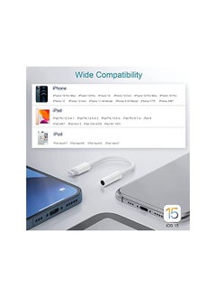 اشتري 3.5mm Headphone Jack Adapter For iPhone 13/12/11/11 Pro/xr/xs/x/8/7 iPad iPod في السعودية