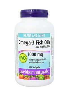 Buy Omega-3 Salmon & Fish Oils 1000mg 180s in UAE