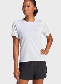 Buy Run Icons 3-Stripes Low-Carbon Running T-Shirt in UAE