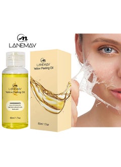 Buy Yellow Peeling Oil,Brightening Exfoliating Oil Deep Cleansing Exfoliating Dead Skin Lightening Spots Brightening Skin Care Oil,Super Strength Exfoliating Dark Skin for Body,  Cleansing and Moisturizin in UAE