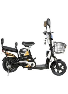 Buy Electrical Bike With Grocery Basket Black Electric Bike with Pedal Assist 48 V Battery in UAE