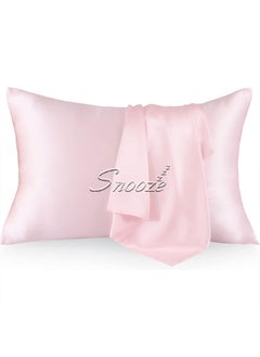 Buy Snooze, Satin Pillowcase for Hair and Skin, 48*70 cm, Pink in Egypt