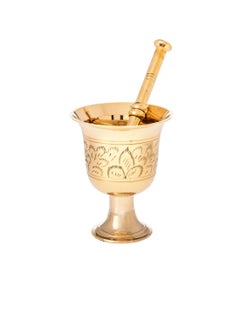 Buy Stainless steel mortar and pestle set made of brass in Saudi Arabia