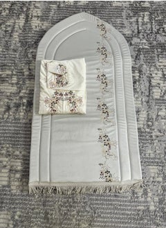 Buy Prayer rug set with embroidered maroon sheet - Sugar in Saudi Arabia