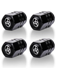 Buy 4 Pcs Set Tire Valve Stem Cover Premium Corrosion Resistant Aluminium Alloy Cap in Saudi Arabia