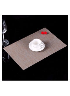 Buy Placemats for Dining Table Set of 4,Waterproof Wipeable Washable Kitchen Table Mats 30*45 cm in UAE