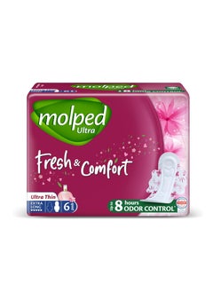 Buy Ultra Fresh andComfort  Single Pack  Extra Long 6 Pads in Egypt