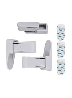 Buy 3 Pcs Childproof Door Lever Lock Baby Safety Lock for Door Handles Window Lock for Dogs and Cats Prevent Opening No Tools Need or Drill in Saudi Arabia