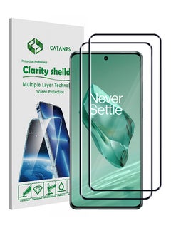Buy 2 Pack For Oneplus 12 Screen Protector 9H Hardness HD Scratch Resistance Screen Protector 3D Curved Tempered Glass Film in UAE