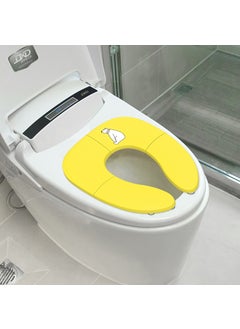 Buy Childrens toilet portable mens and womens toilet ring car toilet foldable baby travel toilet ring Yellow in UAE