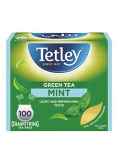 Buy Green tea with mint 100 bags 150 grams in UAE