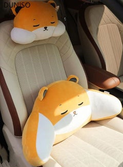 اشتري Car Headrest Pillow, Car Lumbar Support Pillow,Cartoon Car Neck Pillow,Comfortable Soft Car Seat Pillow for Driving,Cartoon Neck Pillow for Car,Car Decor Accessories في الامارات