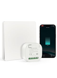 Buy Smart Wall Light Switch WiFi Smart Wireless Lights Switch Kit 16A 250V 1-Way 2-Way Switch Receiver No Wiring No Battery Waterproof Switch Compatible with Alexa Google and Assistant Timing Function in Saudi Arabia