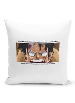 Buy One Piece Throw Pillow One Piece Couch Cushion Monkey D. Luffy Accent Pillow Straw Hat Power Quote-Manga Fan Gift in UAE