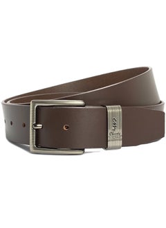 Buy Classic Milano Genuine Leather Belt Men Semi Casual Belt for men Men's belt DDL Smooth 40MM (Brown) by Milano Leather in UAE