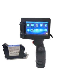 اشتري Handheld Inkjet Printer for Any Surface for QRCode Barcode Production Date Time Logo Batch Number Print On Glass Bag Carton Box Wood Cloth Plastic Cable (28 Languages) في السعودية