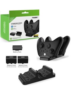 Buy Xbox Series S/X Controller Dual-Seat Battery Charger with 2 Universal Rechargeable Battery Packs in Saudi Arabia