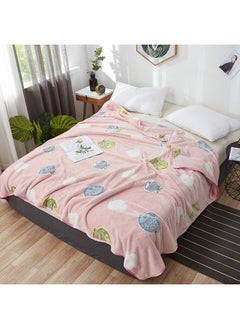 اشتري Lovely Fish Jacquard Soft Blanket cotton Pink 180x200cm في السعودية