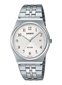 اشتري Men's Analog Quartz White Dial Stainless Steel Watch MTP-B145D-7B في الامارات