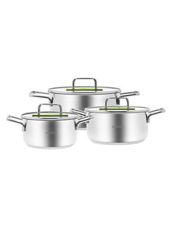 Buy Arya Steel Cookware Set Green 6 Piece in Egypt