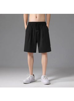 Buy 2024 New Mens Summer Quick-Dry Cargo Shorts Ice silk quick-drying shorts black in Saudi Arabia