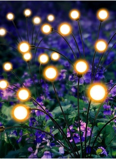 Buy Solar Garden Lights Outdoor Solar Lights 4 Pack Waterproof Solar Powered Firefly Lights Landscape Solar Lights Outdoor Decorative Lights for Yard Garden Flowerbed Party(Warm/24 LED) in Saudi Arabia