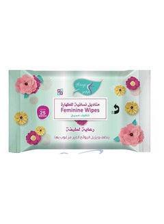 Buy Feminine Cleansing Wet Wipes Gentle Care 25 Wipes - Al Arayes in Saudi Arabia