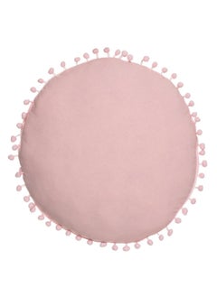 اشتري Atmosphera Polyester Round Cushion W Pompoms 39 x 16 x 39cm في الامارات