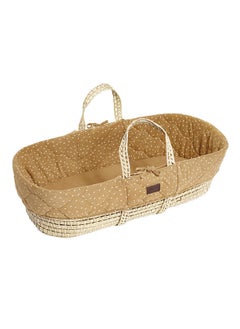 Buy Natural Knitted Baby Moses Basket And Mattress From 0 - 4 Months in UAE