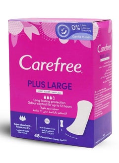 Buy Carefree Plus Large Light Scent 48 Pantyliners in Saudi Arabia