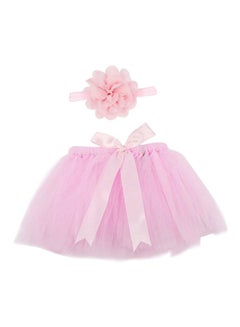 Buy Tutu Skirt And Headband Photography Props Outfit in UAE