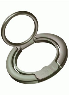 Buy Luccio 2 in 1 Phone Ring Holder / N52 Magnet Type / 3500Gs Magnetic Force / Non-Slip Surface- Titanium in UAE