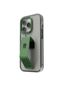 Buy Levelo Morphix Clara Gripstand iPhone 14 Pro Max IMD Clear Back Case - Green in UAE