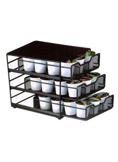 Buy 3-Layer cup capsule Coffee Pods Holder drawer dlc-38732 black in Saudi Arabia