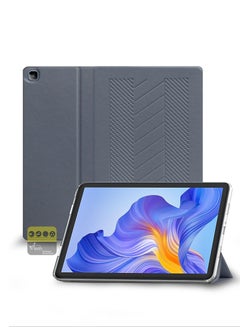 Buy Trifold Stand PU Leather Case Cover For Honor Pad X8 / Honor Pad X8 Lite 2022 Grey in UAE
